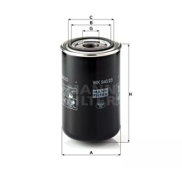 WK 940/23 MANN-FILTER kuro filtras