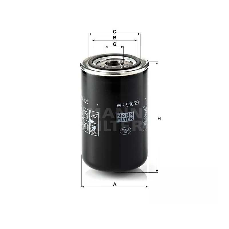 WK 940/23 MANN-FILTER kuro filtras