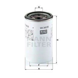 WK 940/38X MANN-FILTER kuro filtras