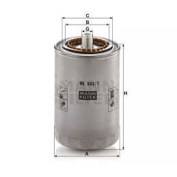 WK 943/1 MANN-FILTER kuro filtras