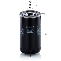 WK 950/3 MANN-FILTER KURO FILTRO DĖŽUTĖ CATERPILLAR INGERSOLL