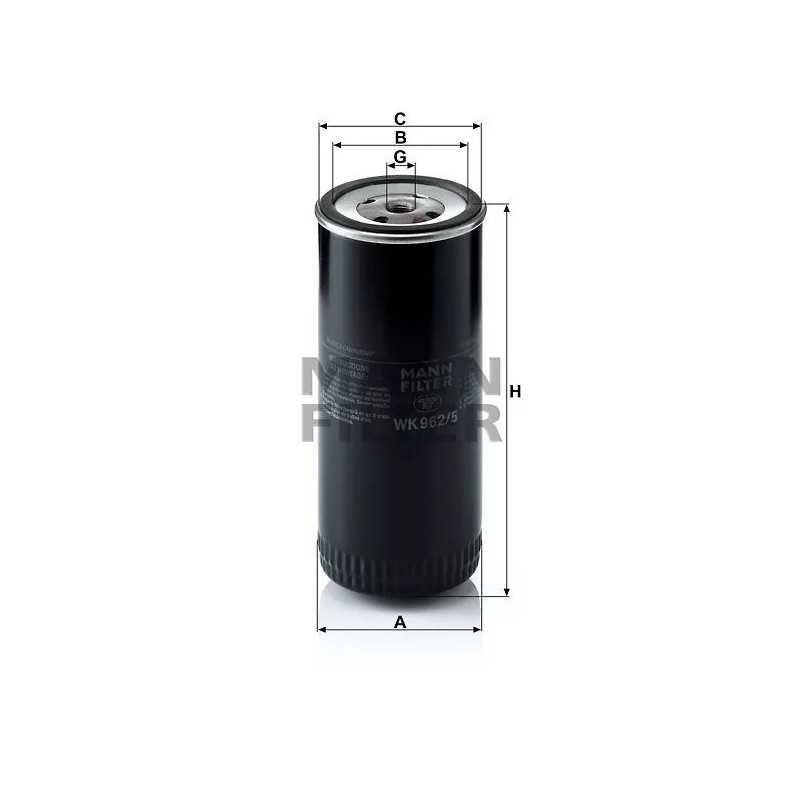 WK 962/5 MANN-FILTER kuro filtras