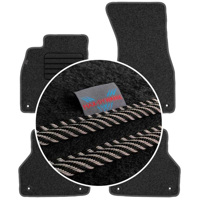 Audi A6 C8 2018- MAX-DYWANIK veliūriniai kilimėliai