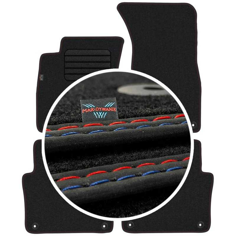 Audi A8 D3 Short 2002-2010 Veliūriniai kilimėliai MAX-DYWANIK