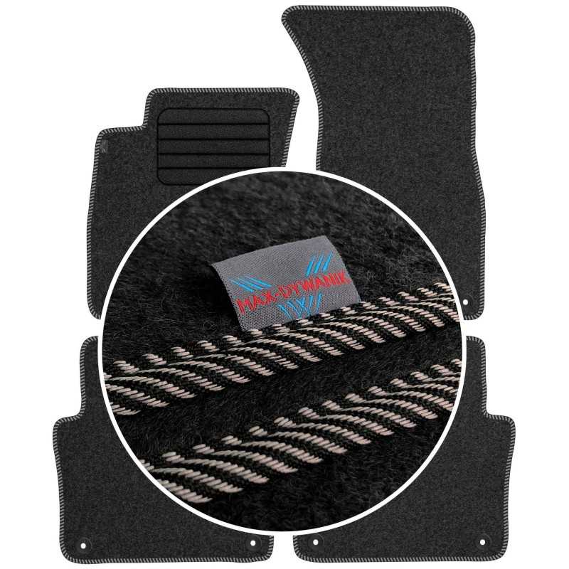 Audi A8 D3 Short 2002-2010 Veliūriniai kilimėliai MAX-DYWANIK