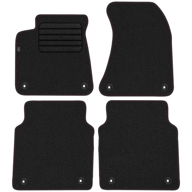 Audi A8 D4 Long 2010-2017 Veliūriniai kilimėliai MAX-DYWANIK