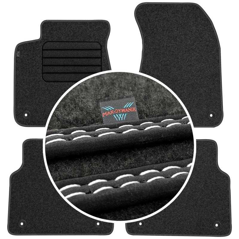 Audi A8 D4 Short 2010-2017 Veliūriniai kilimėliai MAX-DYWANIK
