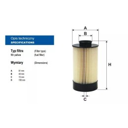 PE 878/3 FILTRON kuro filtras