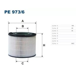 PE 973/6 FILTRON kuro filtras