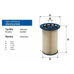 PE 973/7 FILTRON kuro filtras