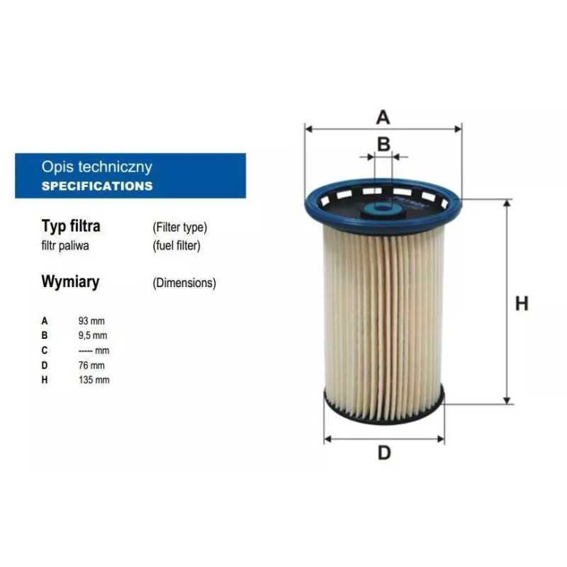 PE 973/7 FILTRON kuro filtras