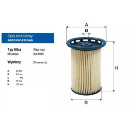 PE 973/8 FILTRON kuro filtras