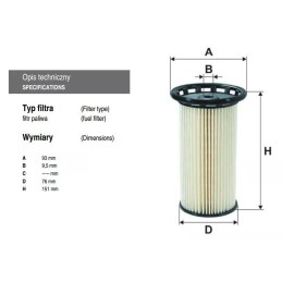 PE 973/9 Filtron kuro filtras