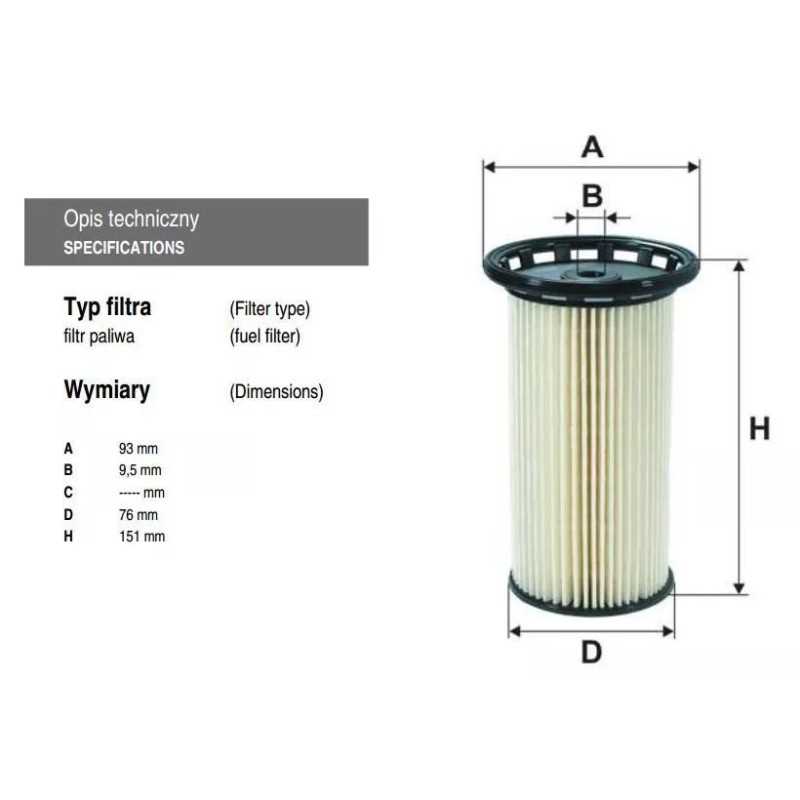 PE 973/9 Filtron kuro filtras