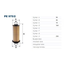 PE 975/2 FILTRON kuro filtras