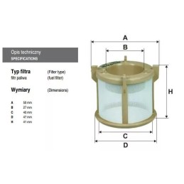PK 937/7 Filtron kuro filtras