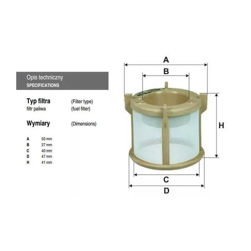 PK 937/7 Filtron kuro filtras