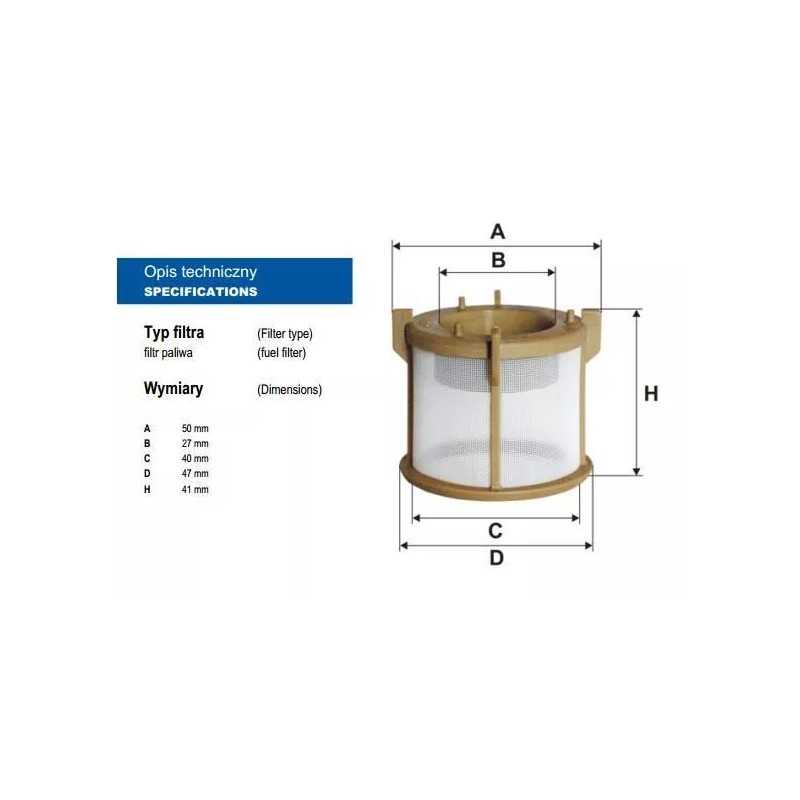 PK 937/8 FILTRON kuro filtras