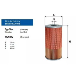 PM 800/2 FILTRON kuro filtras