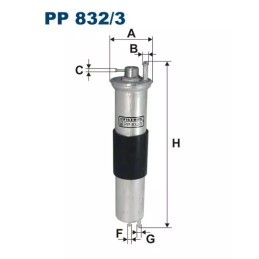 PP 832/3 FILTRON kuro filtras