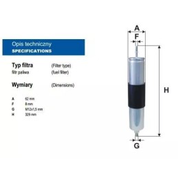PP 832/5 FILTRON kuro filtras