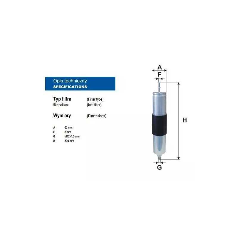 PP 832/5 FILTRON kuro filtras
