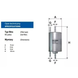 PP 836/8 FILTRON kuro filtras