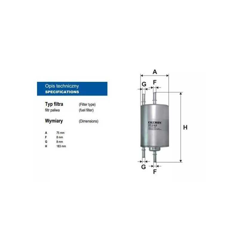 PP 836/8 FILTRON kuro filtras