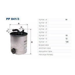 PP 841/3 FILTRON kuro filtras