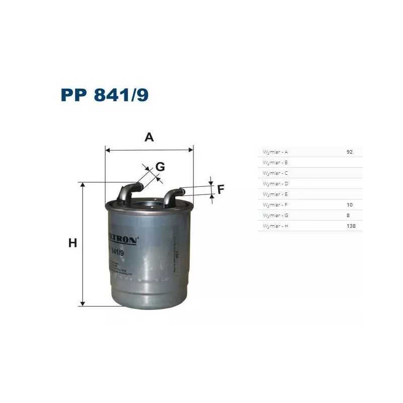 PP 841/9 FILTRON kuro filtras