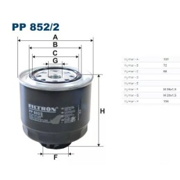 PP 852/2 FILTRON kuro filtras