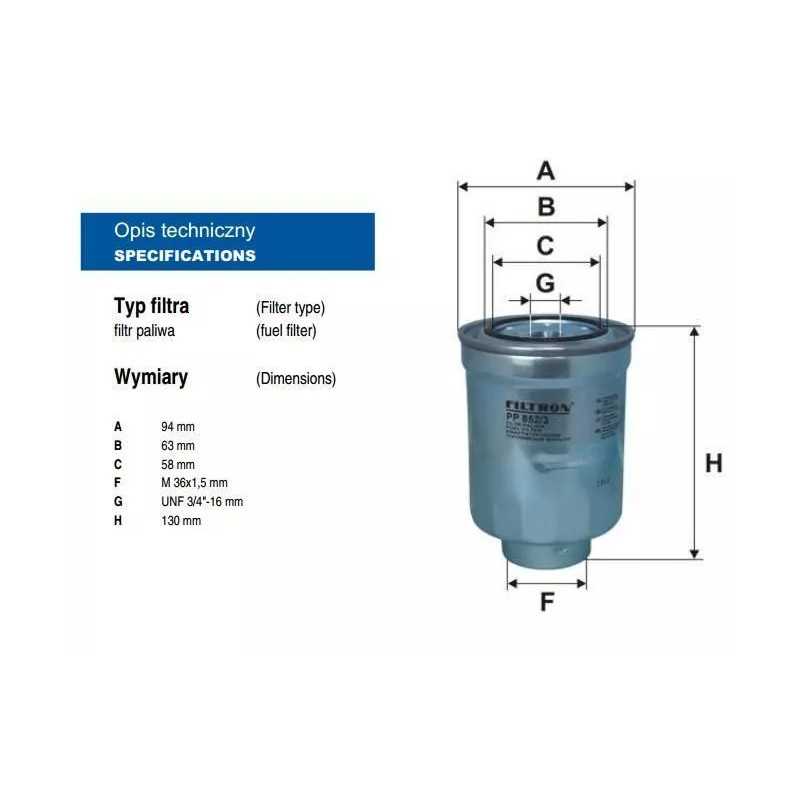 PP 852/3 Filtron kuro filtras
