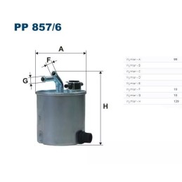 PP 857/6 FILTRON kuro filtras