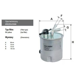 PP857/7 FILTRON kuro filtras