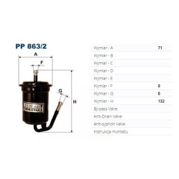 PP 863/2 FILTRON kuro filtras