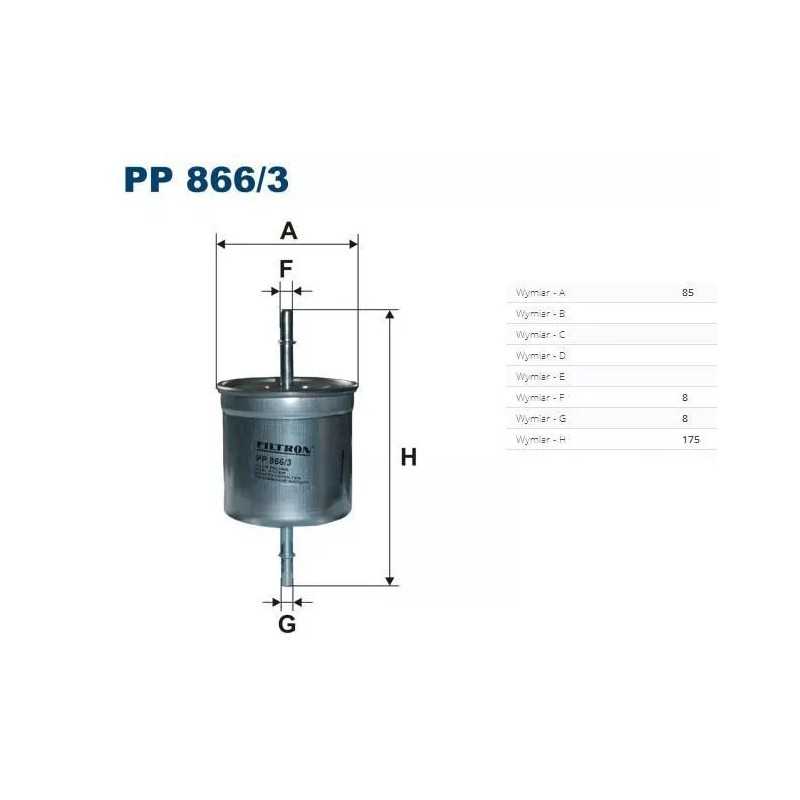PP 866/3 FILTRON kuro filtras
