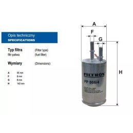 PP 866/4 FILTRON kuro filtras