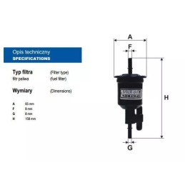 PP 876/5 FILTRON kuro filtras