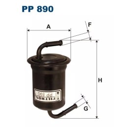 PP 890 FILTRON kuro filtras