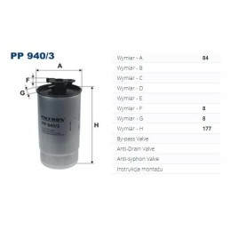 PP 940/3 FILTRON kuro filtras