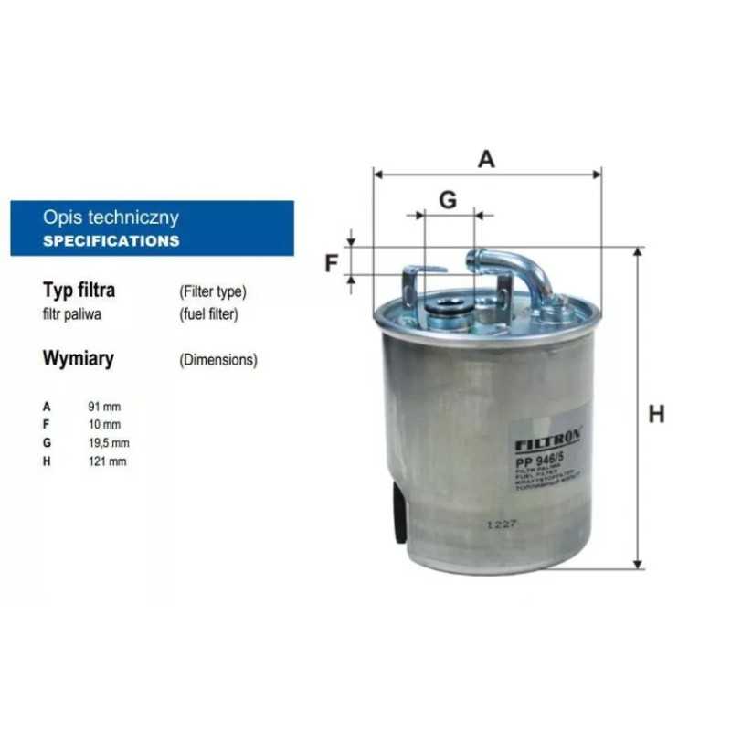PP 946/5 FILTRON kuro filtras