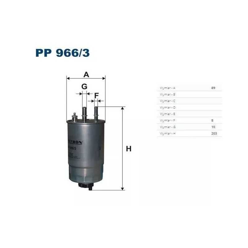 PP 966/3 FILTRON kuro filtras