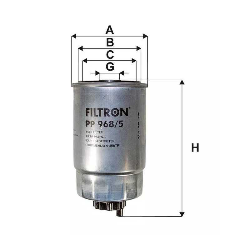 PP968/5 Filtron kuro filtras