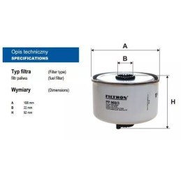 PP 969/3 FILTRON kuro filtras