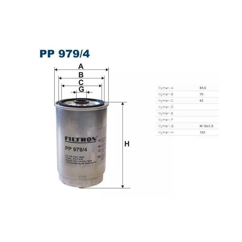 PP 979/4 FILTRON kuro filtras