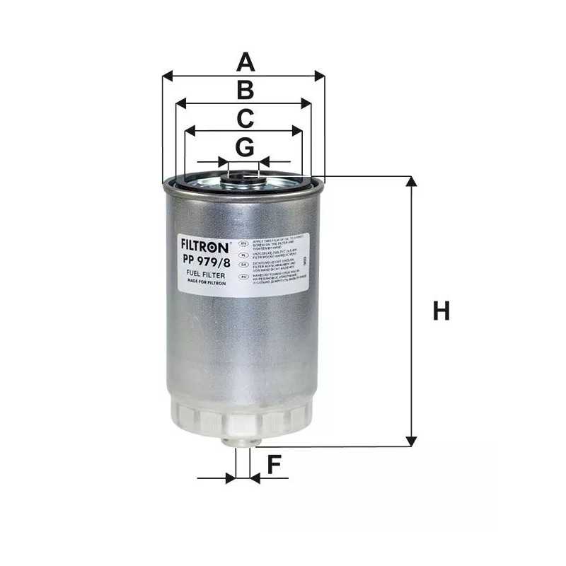 PP979/8 FILTRON kuro filtras