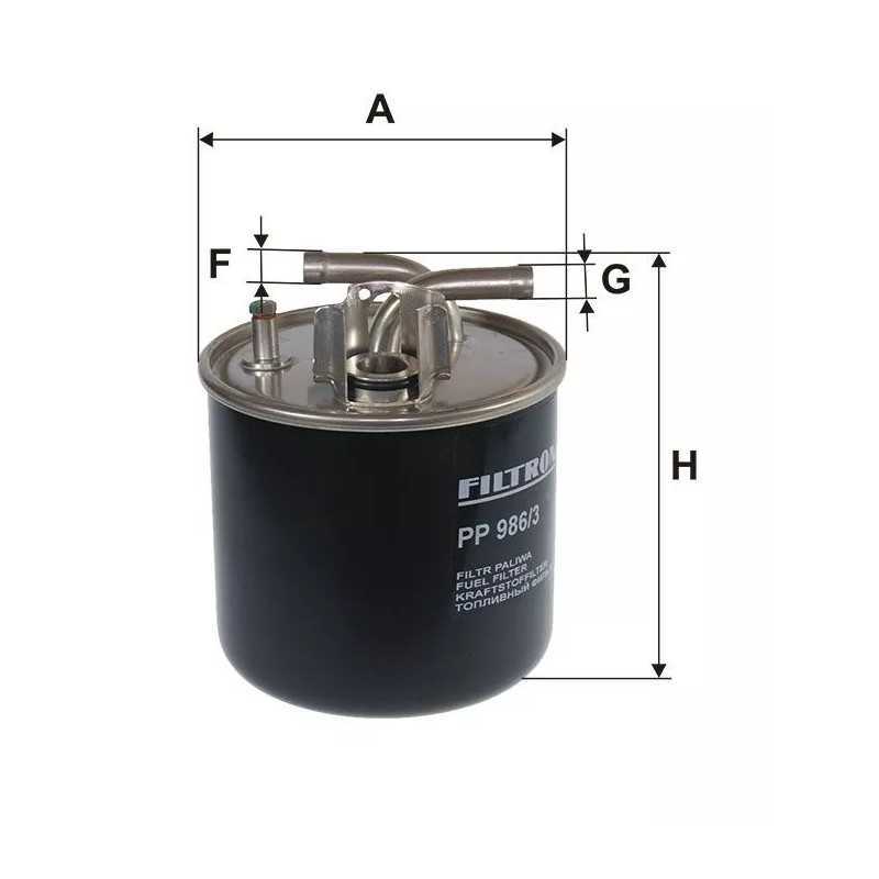 PP 986/3 FILTRON kuro filtras