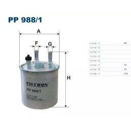 PP 988/1 FILTRON kuro filtras