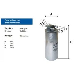 PP 991/2 FILTRON kuro filtras