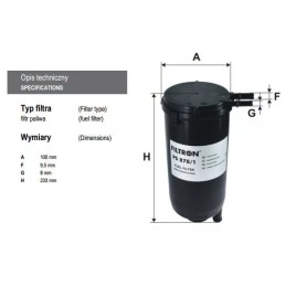 PS878/1 FILTRON DEGALŲ FILTRAS